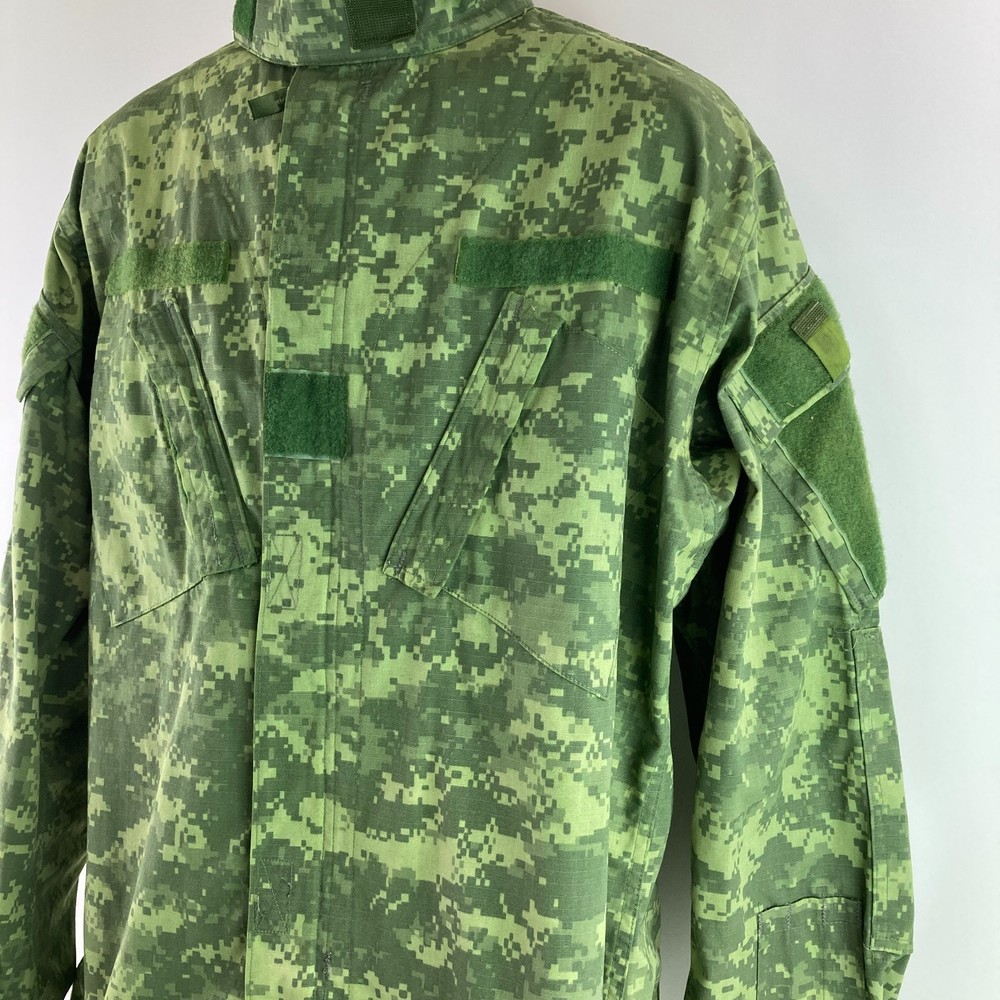 Army Combat Uniform Digital Camo Coat Large Long Ripstop Blend Wind Resistant