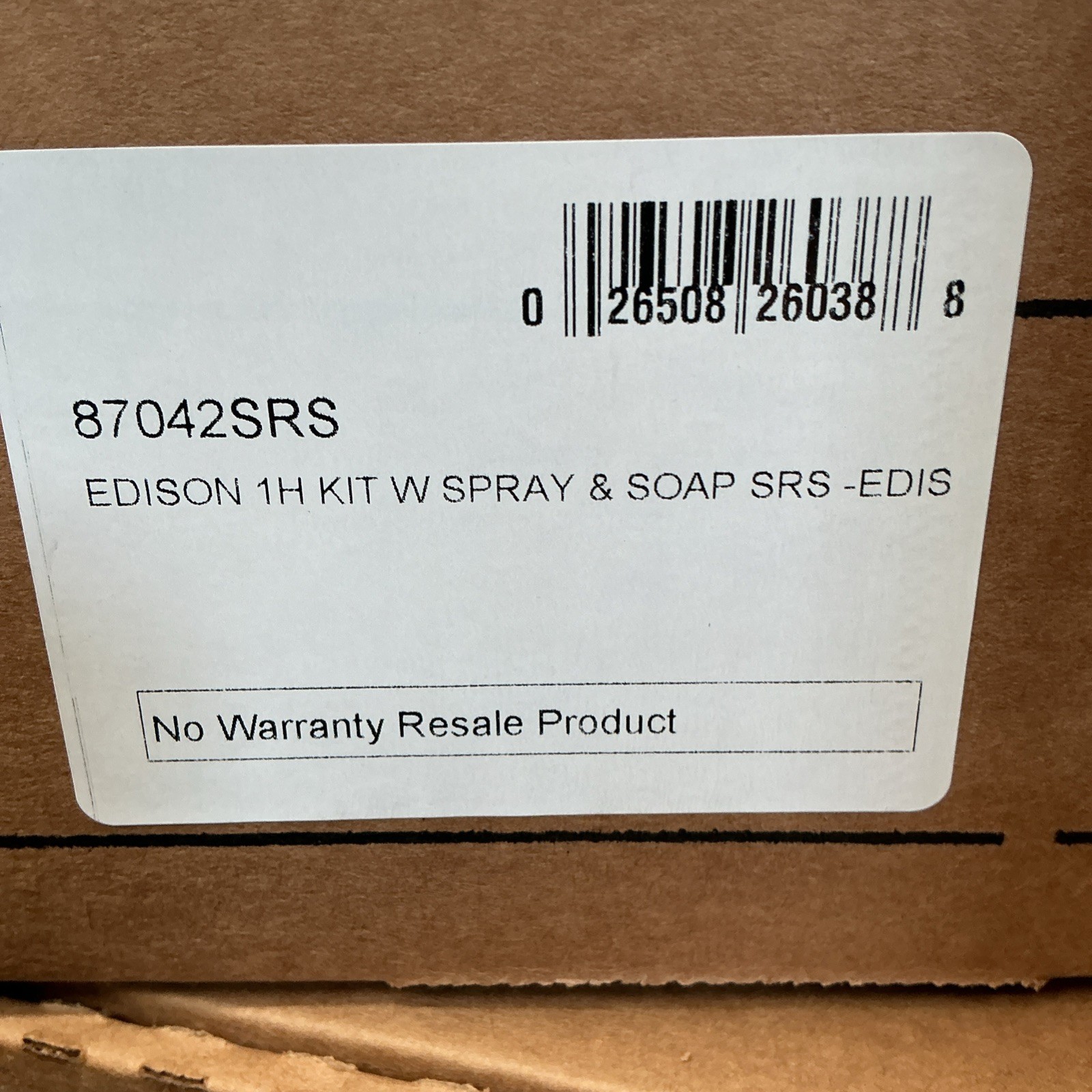 NEW MOEN Edison 87042SRS One-Handle Kitchen Faucet W/Soap Dispenser B164