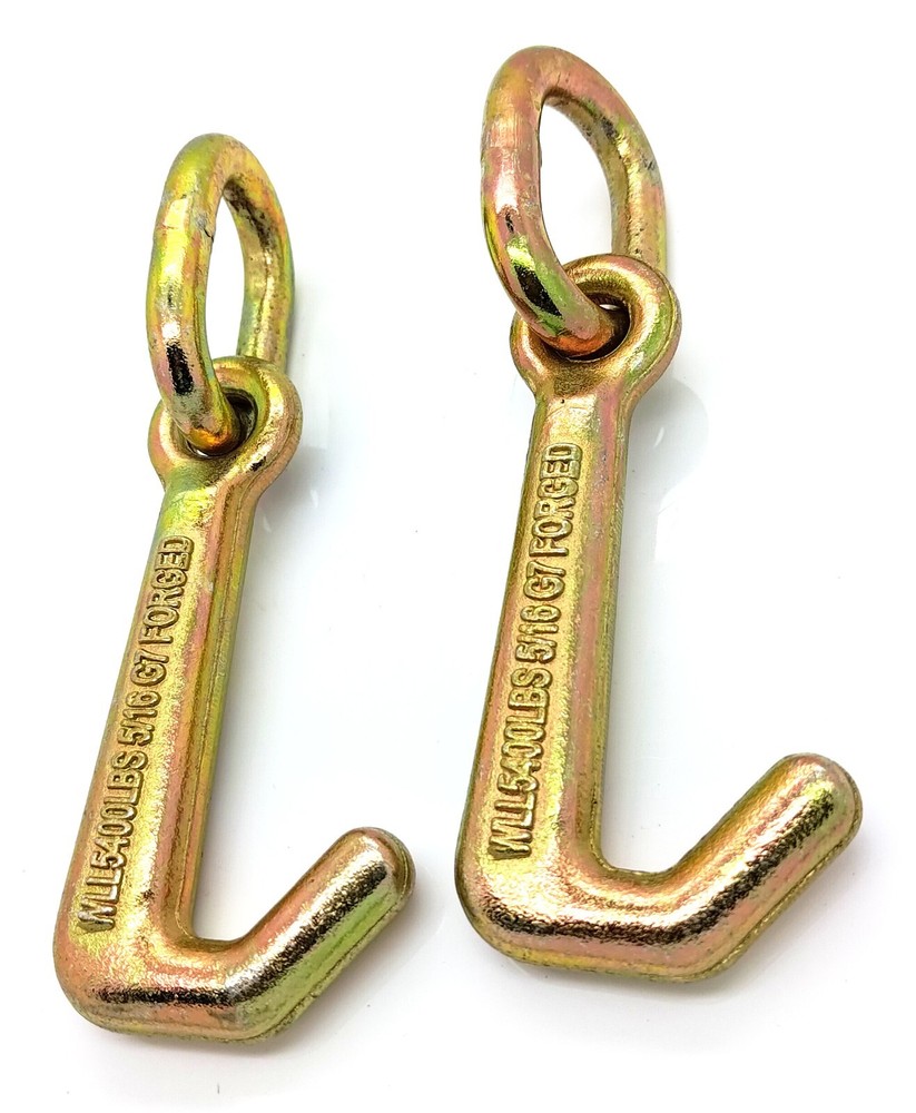 2pc J hook cluster frame back grip auto body dent puller repair clamp