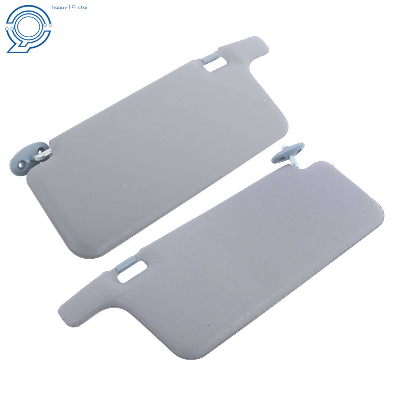 Driver Left+Right Passenger Sun Visors For 1996-2001 Honda Civic Gray Color LHD
