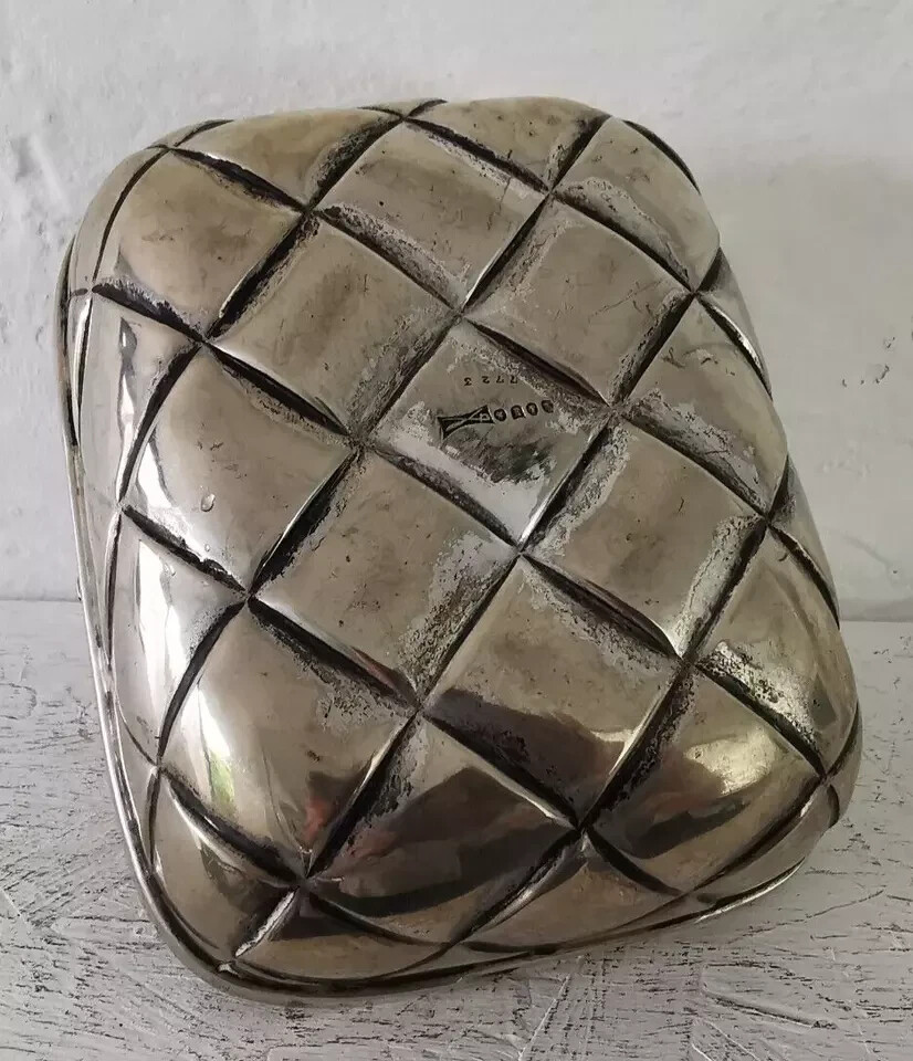 Antique Silver Plated Trug Or Basket - Planter