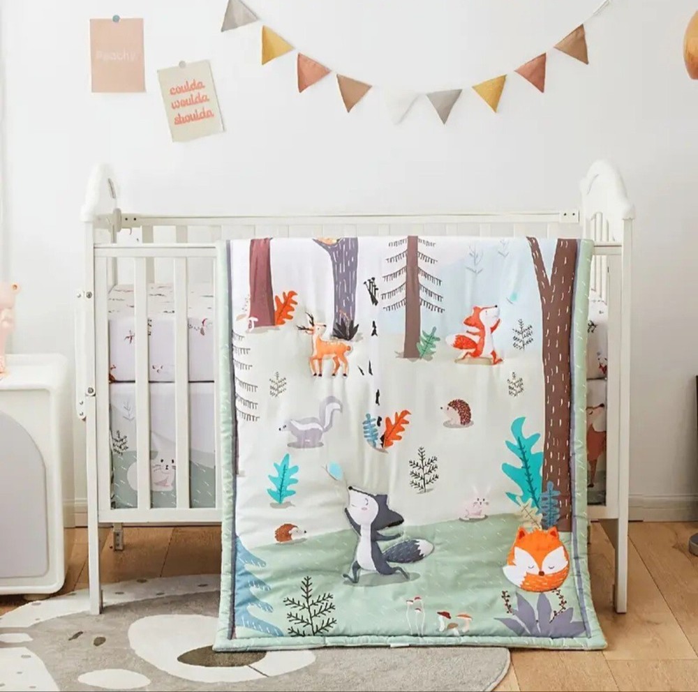 Crib Bedding Set, 3 Pieces