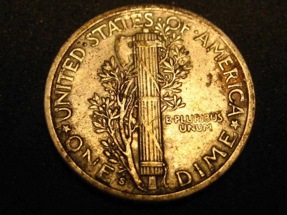 1940-S 90% Silver Mercury Head Dime
