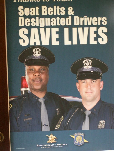 Michigan State Police / Budweiser Poster