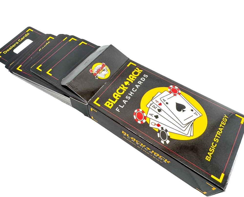 Blackjack Basic Strategy Flashcards for Beginners Casino Game Learning Cards NEW