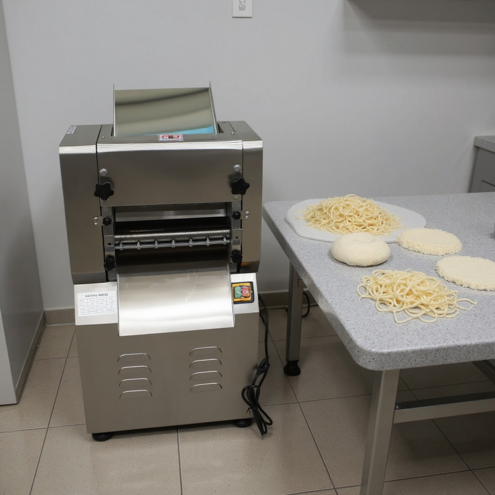 110V Dough Sheet Roller Noodles Maker with 1.5mm Cutter 11.4" Width Roller