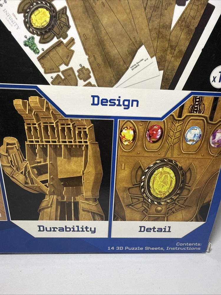 4D Build: Marvel Studios “Infinity Gauntlet” Spin Master Puzzle Model Kit, NEW!