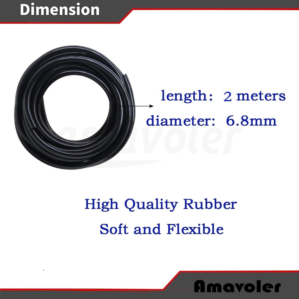 Windshield Washer Nozzles Wiper Spray Kit Replacement. Comes With 2 Meter Washer