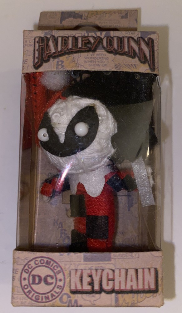 DC COMICS BATMAN HARLEY QUINN STRING DOLL KEY CHAIN