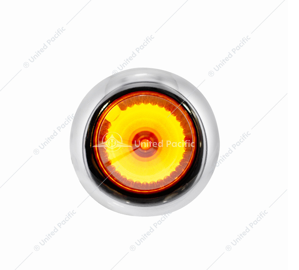 4 LED Dual Function 3/4" Mini Spike Light With SS Bezel Amber/Amber