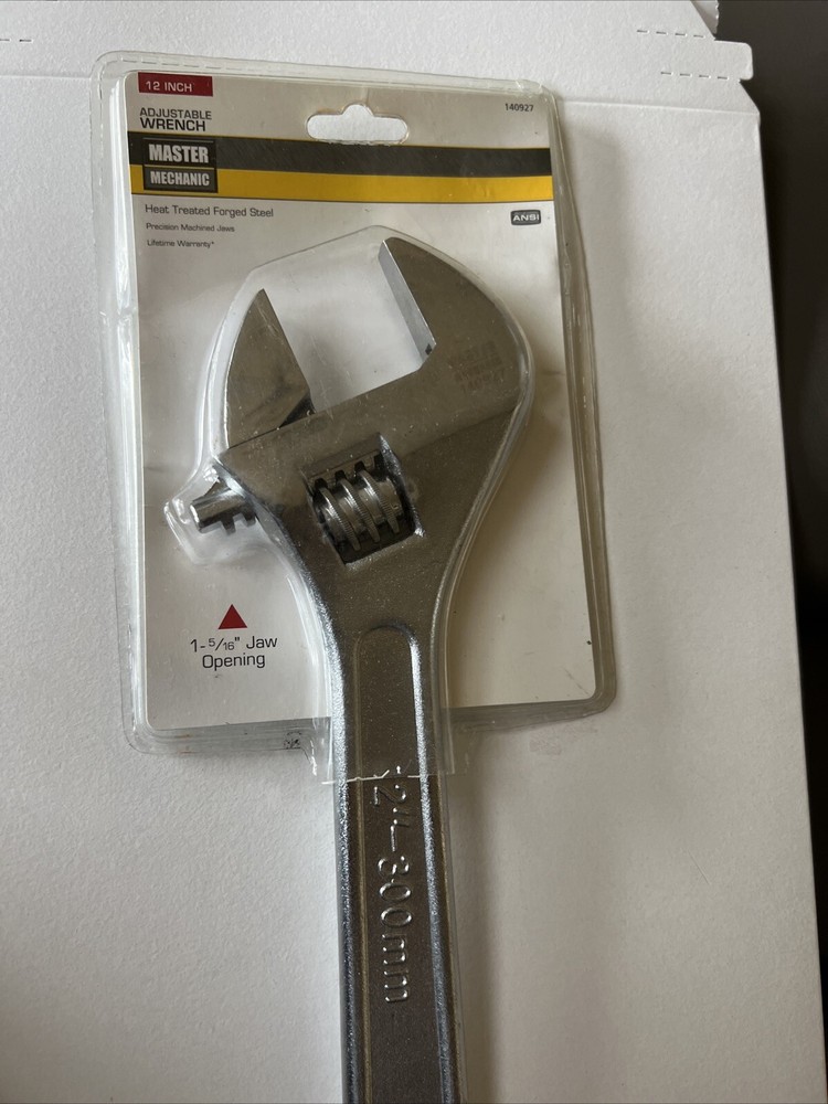 Master Mechanic Adjustable Wrench 12 Inch