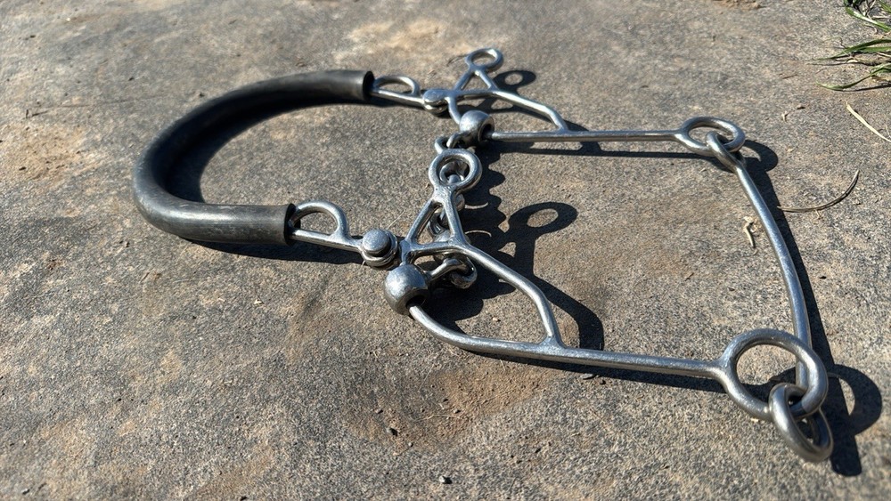Jumping Hackamore Combo Bit Waterford 5.25” Used