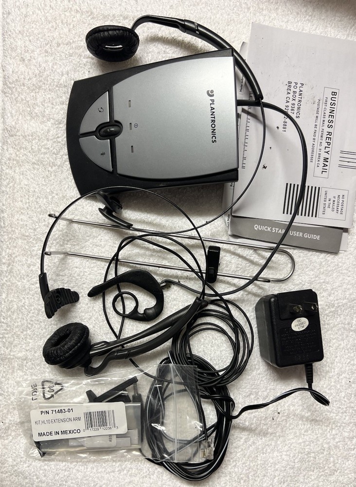 Plantronics S12 Corded Telephone Headset System - Open Box