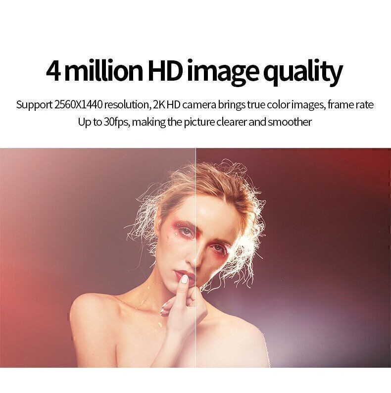 2040*1080P Webcam PC WebCamera with Microphone for Live Broadcast Video Calling