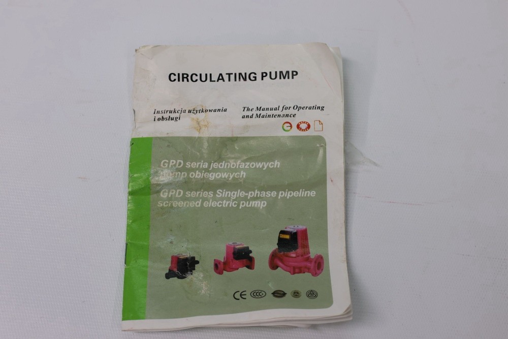 Bacoeng Circulating Pump Type DN20-6F ***PUMP ONLY*** W/ MANUAL