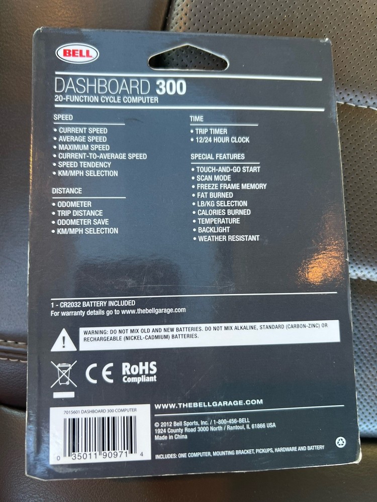 NEW - 20 FUNCTION Cycle Computer - Bell Dashboard 300 - Wireless Backlit Screen