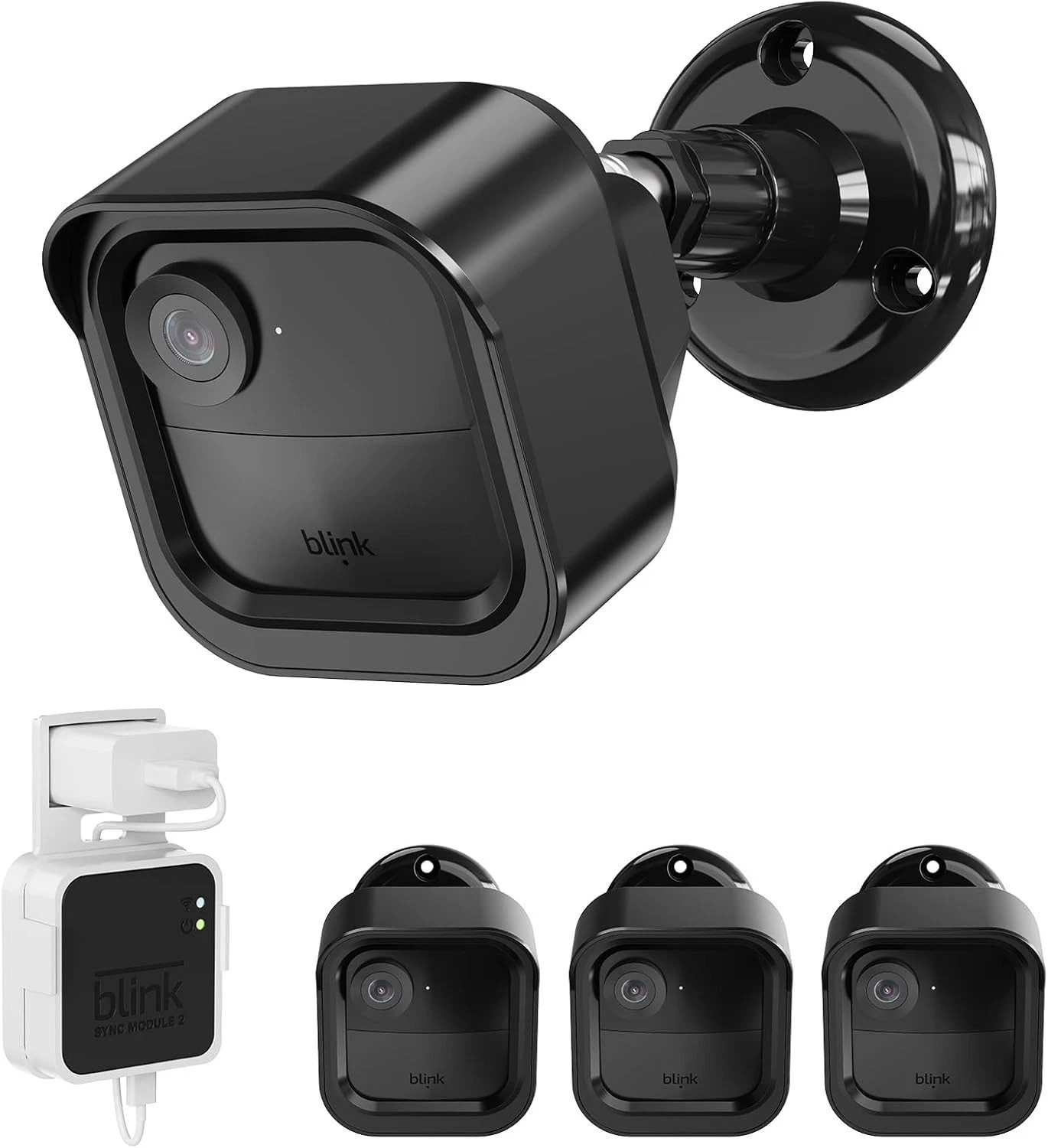 3 Pack All New Blink Outdoor & Indoor Wireless Home Security Camera System Mount