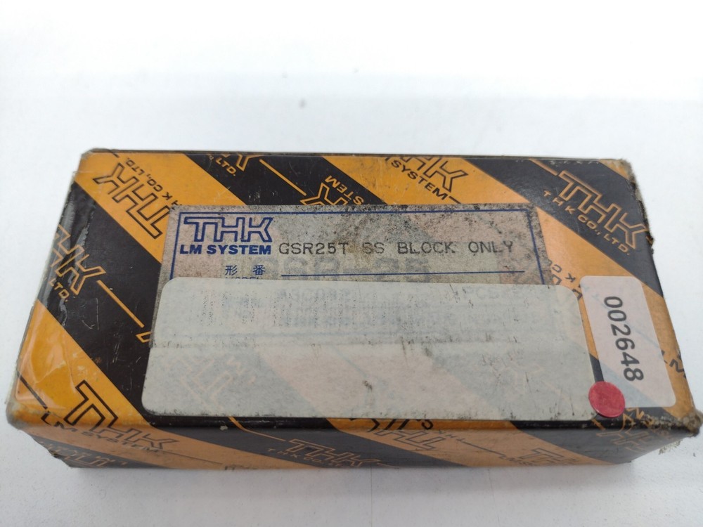 THK GSR 25T SS Linear Guide (Ball Runner Block Only)
