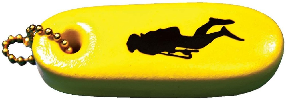 Diver's Float Scuba Diving Diver Key Chain KeyChain Yellow DA23