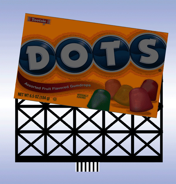 Miller Engineering 88-7001 HO/O Scale Large Dotts Billboard