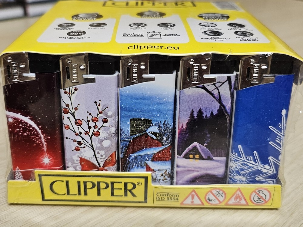 Clipper Butane Refillable LIgher  50 Pack