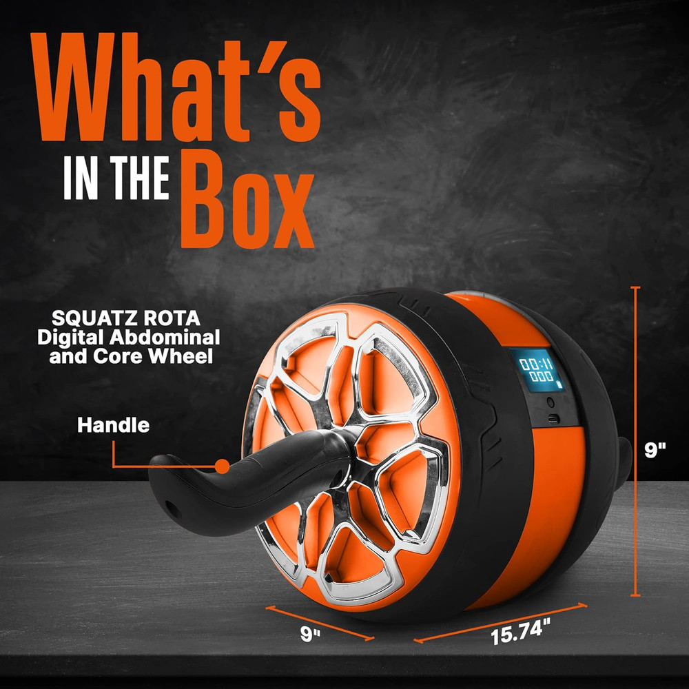 Ab Roller Wheel with Digital Screen, Abs Workout Equipment for Abdominal & Core