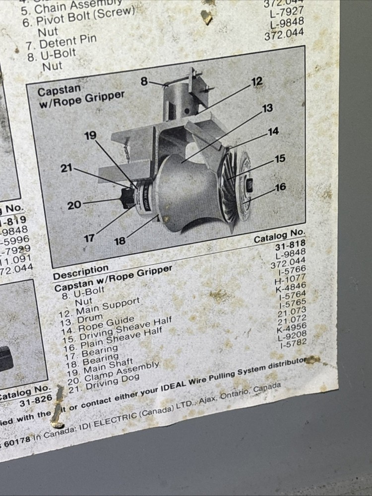 Ideal Wire And Cable Pulling System, Vintage Cable Puller; 31-830 Set 2