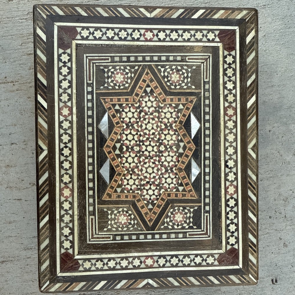 Middle Eastern Khatam Marquetry Inlay Box