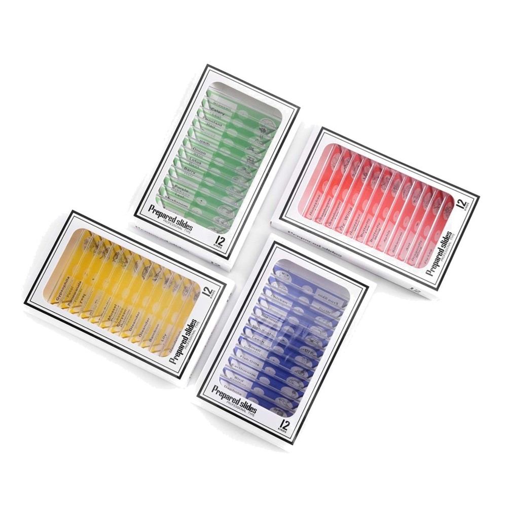 Explore Nature with 48pcs Prepared Plastic Microscope Slides for Children