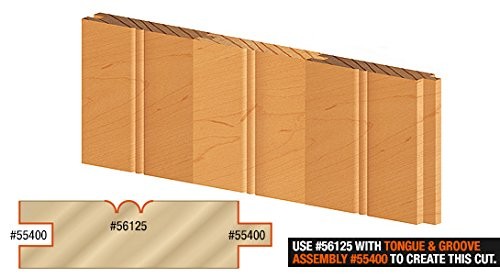 Amana Tool 56141 Solid Carbide Roundover Router Bit 1/32 Radius 5/64 Diameter 3/