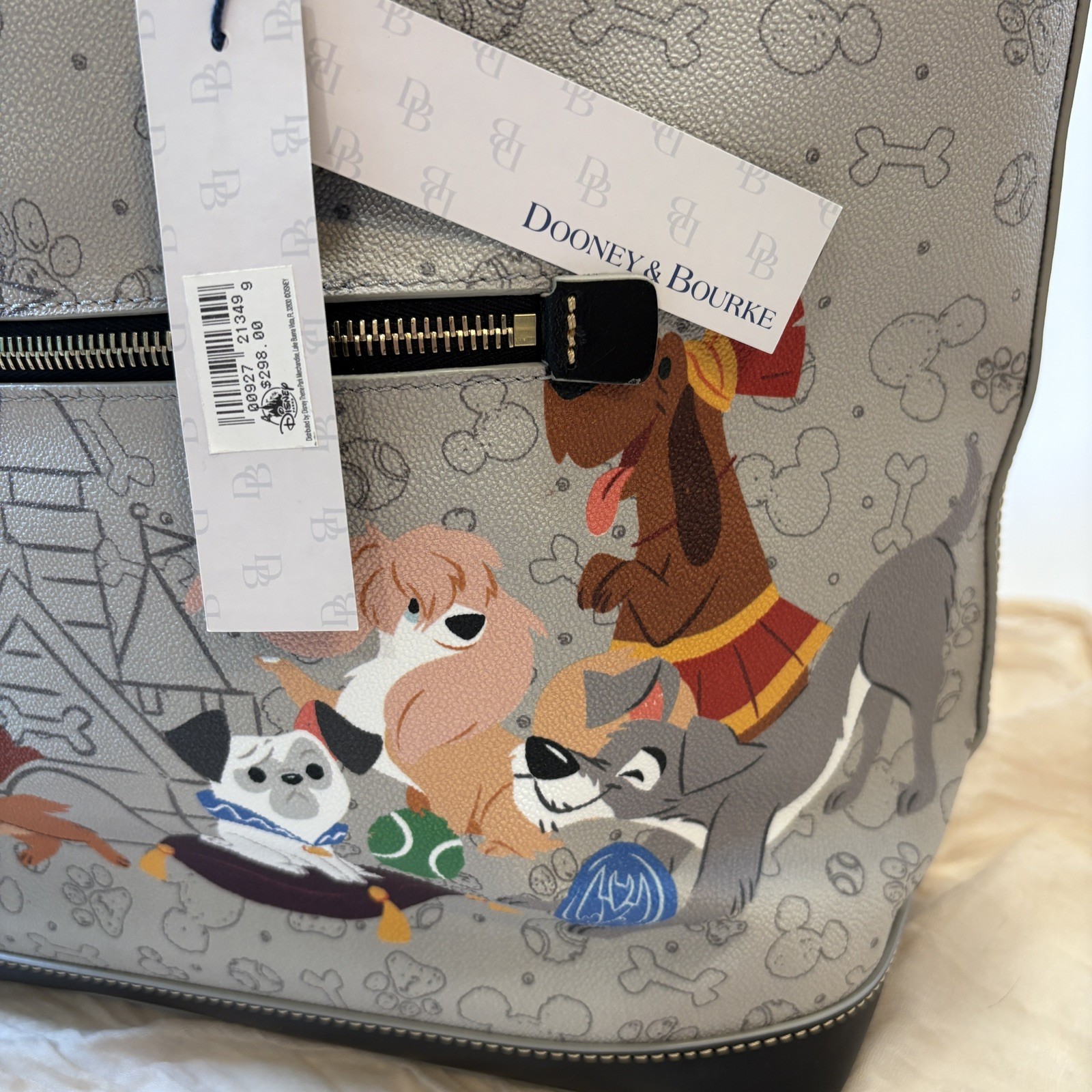 Dooney & and Bourke Disney Dogs Women's Leather Tote Bag NWT