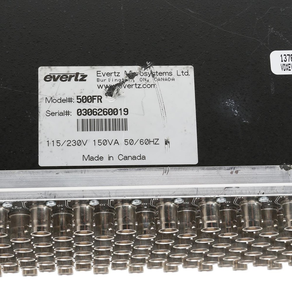 Evertz 500FR Exponent Compact High Density w/ 500FC Frame Controller SKU#1376707