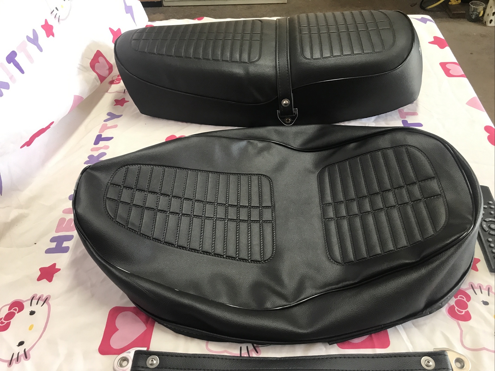 HONDA CB360 SEAT COVER CB360T SEAT COVER 1975 TO 1976 MODEL + STRAP (H*-98)