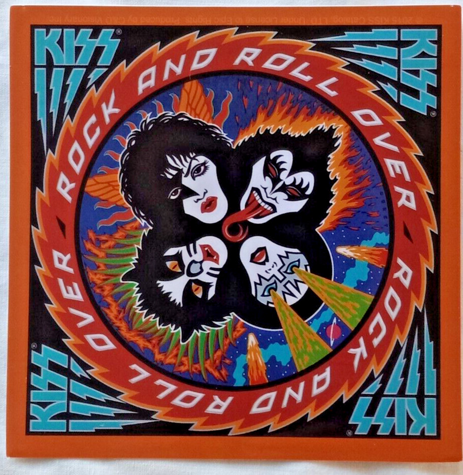 Kiss Rock N Roll Over Sticker/Decal New 4" x 4"