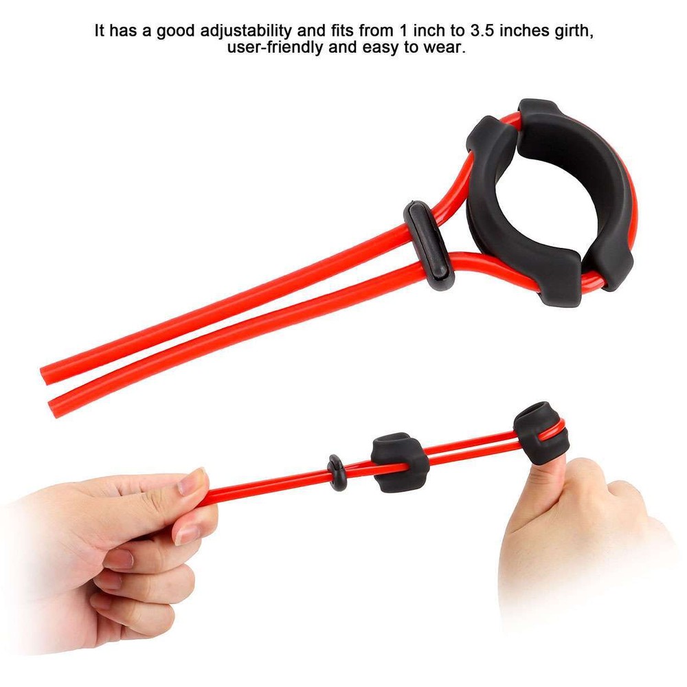 Adjustable Silicone Lasso Penis Enhancer Prolonging Cock Ring Delay Ejaculation