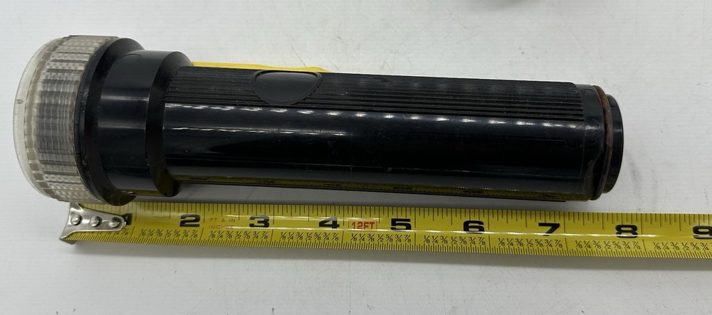 (3) Development workshop Inc Handheld Flashlight Plastic Black Yellow Military