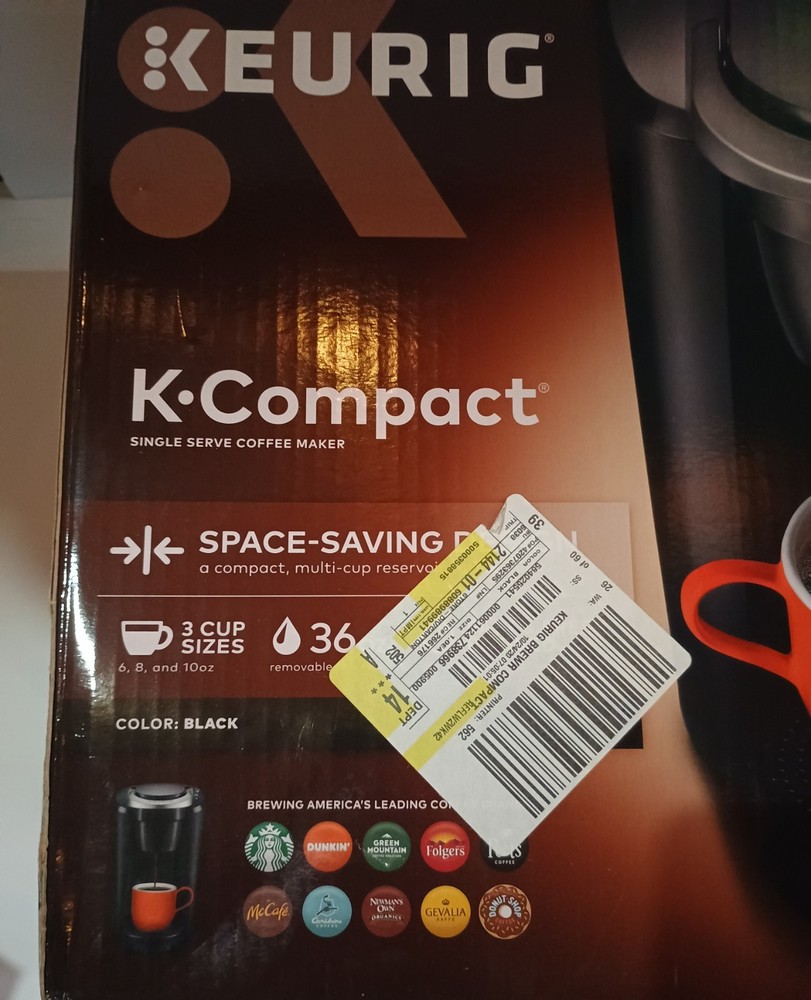 Keurig K-Compact Single Serve Coffee Maker With Rolling Storage Drawer