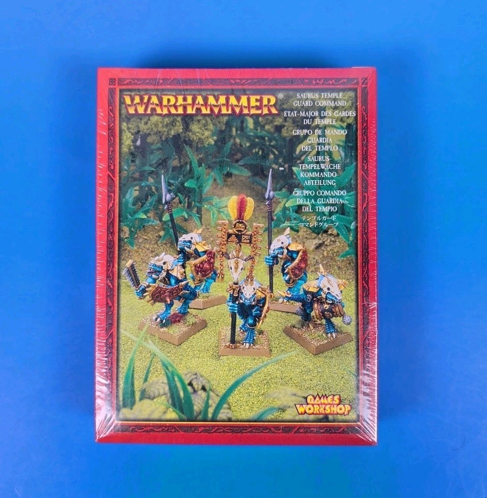 Warhammer Saurus Temple Guard Command - FACTORY SEALED Games Workshop OOP