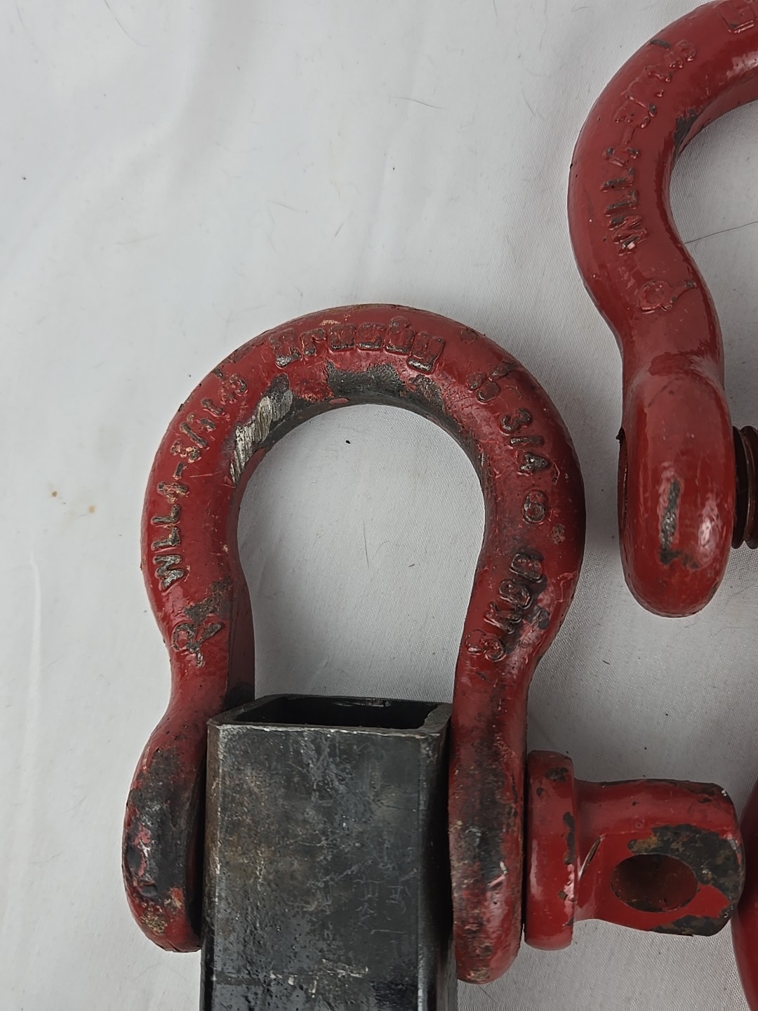 Lot Of 4 Crosby 3/4" 4-3/4 Ton WLL Red Screw Pin Anchor Shackle