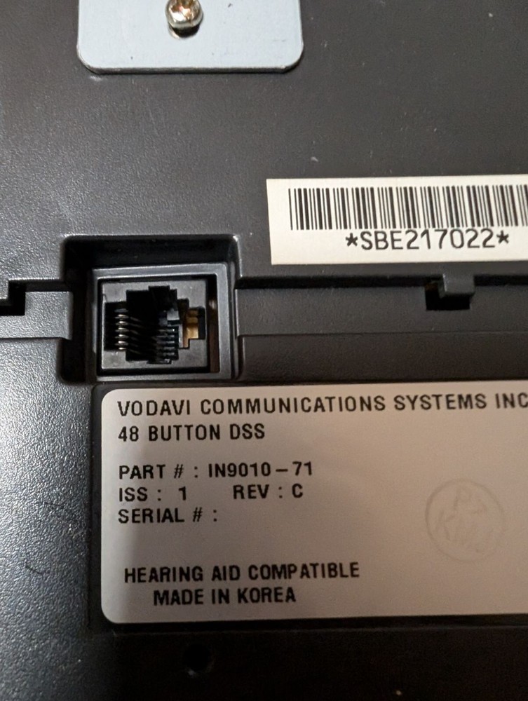 Vodavi IN9010-71 48-Button DSS Console