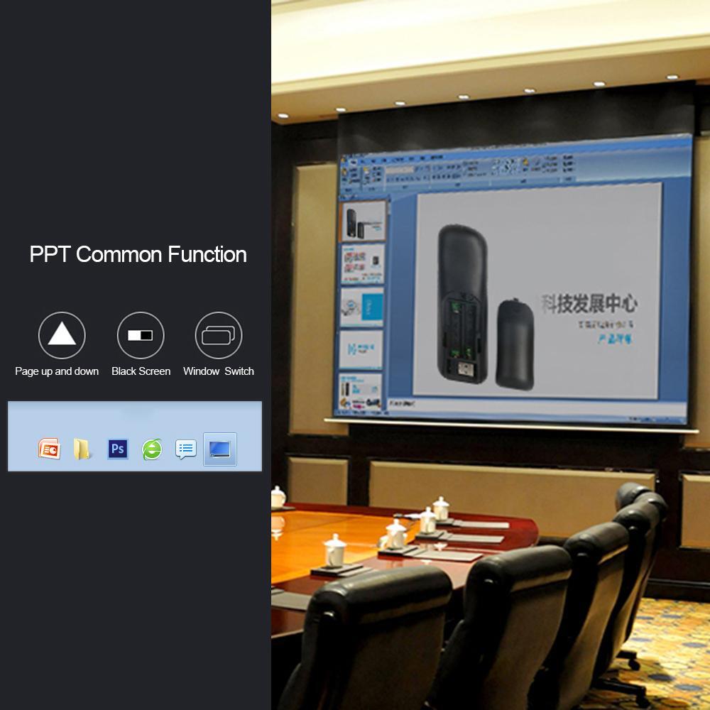 2.4G Wireless Air Mouse Presenter Remote w/ Laser Pointer & Gyroscope