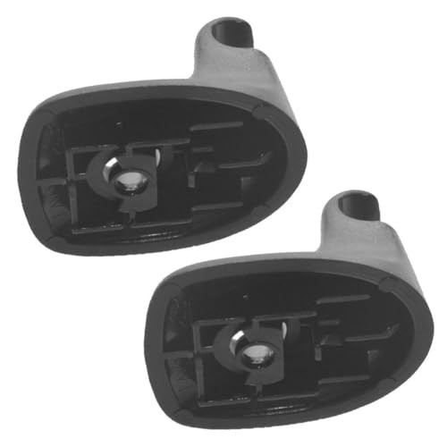 Sun Visor Sunvisor Support Clip Pair Kit Black Compatible with Chry SLE r
