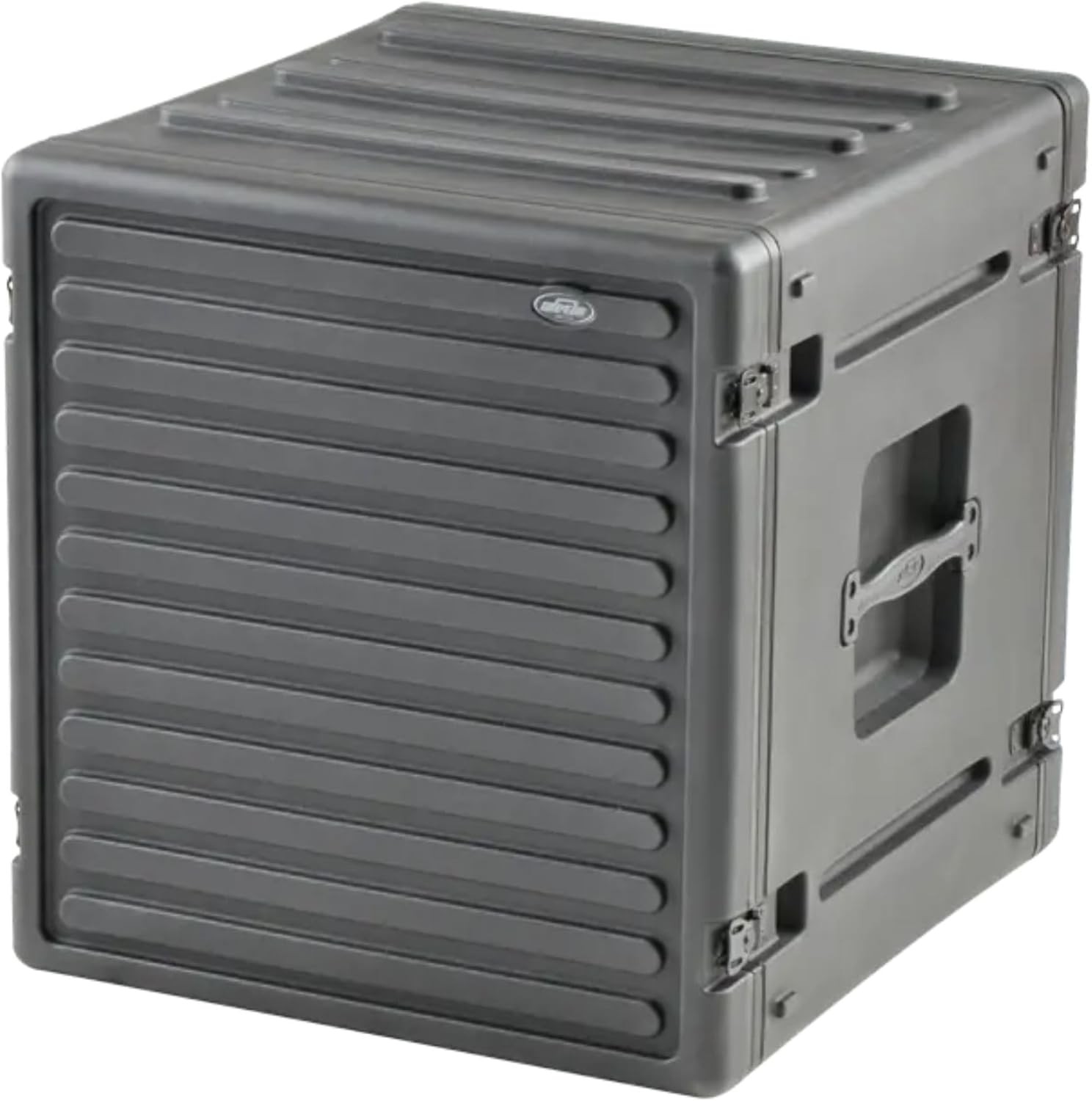 SKB Durable Polyethylene Gear Protector 12U Roto Rack with Twist Latches, Black