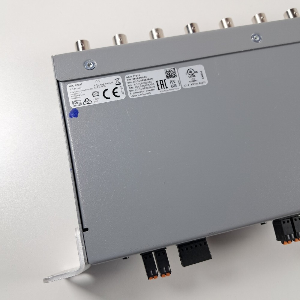 Axis P7216 Rack Mountable Video Encoder