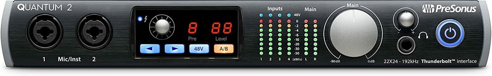 PreSonus Quantum 2 22x24 Thunderbolt 2 Low-Latency Audio Interface -UC