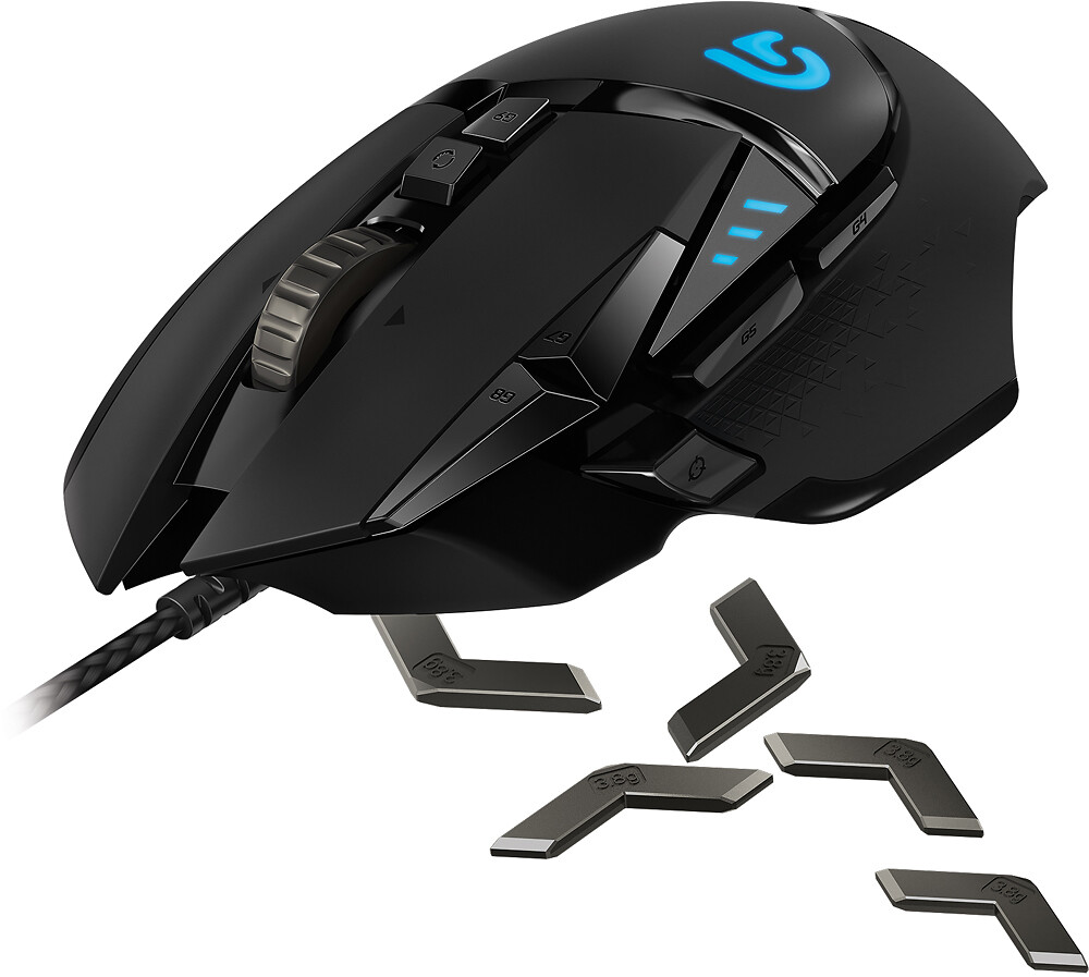 Logitech G502 Proteus Spectrum Wired Tunable Gaming Mouse - Black