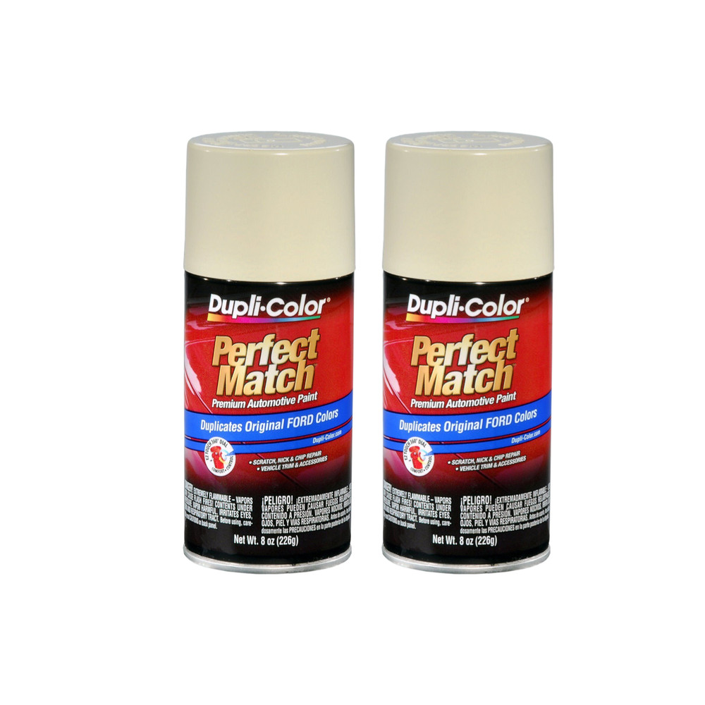 Duplicolor BFM0041 Perfect Match Ford Wimbledon White 8 oz Code M, 9A - 2 PACK