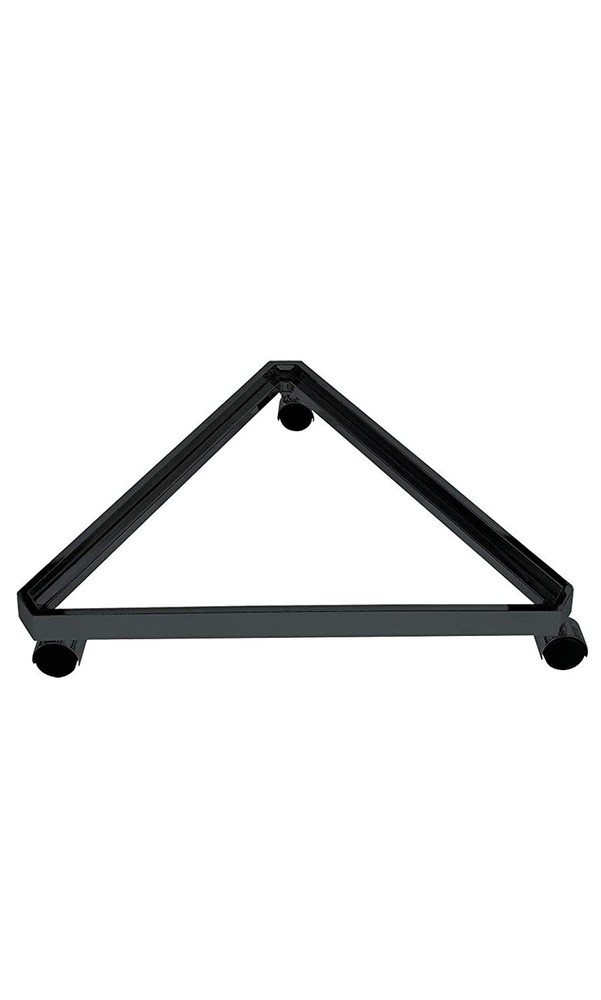 Gridwall Grid Wall Triangle Triangler Display Base Casters Rolling Black 24"
