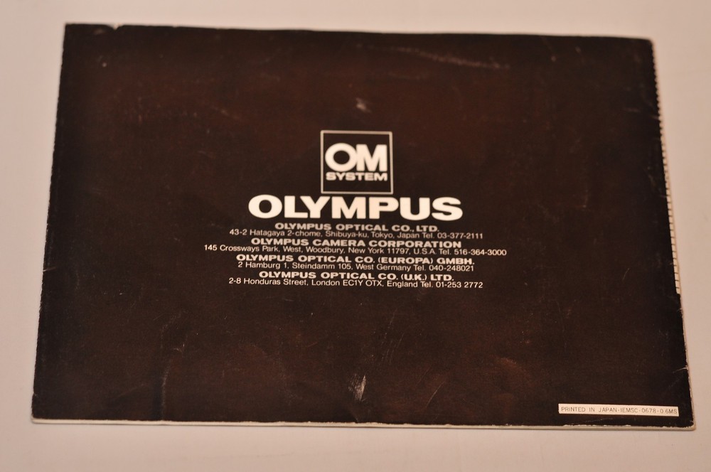 Olympus OM System Slide Copier Instructions, Original, c1978, Not a Copy!