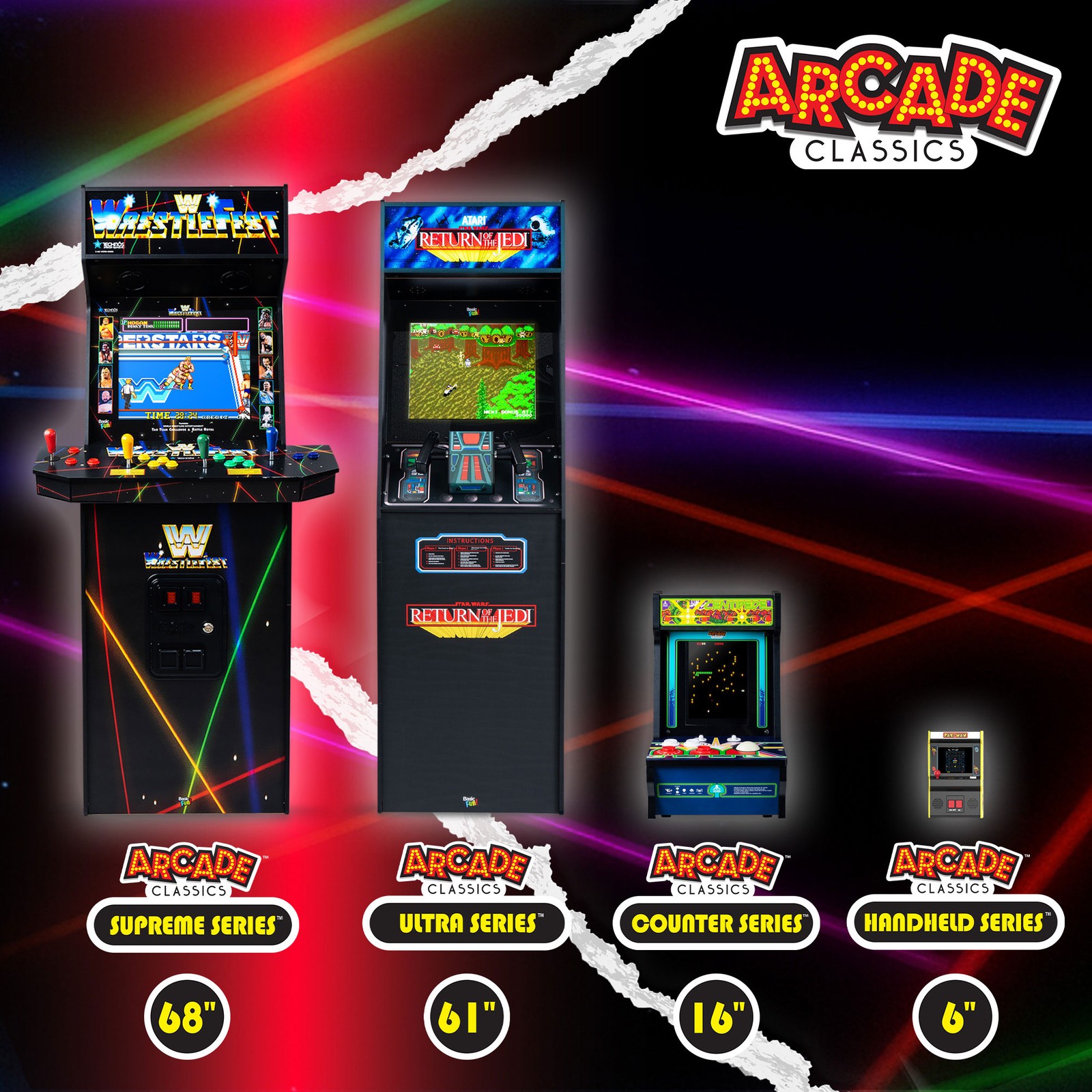 Arcade Classics Atari Star Wars Ultra Series Free Standing Electronic Game
